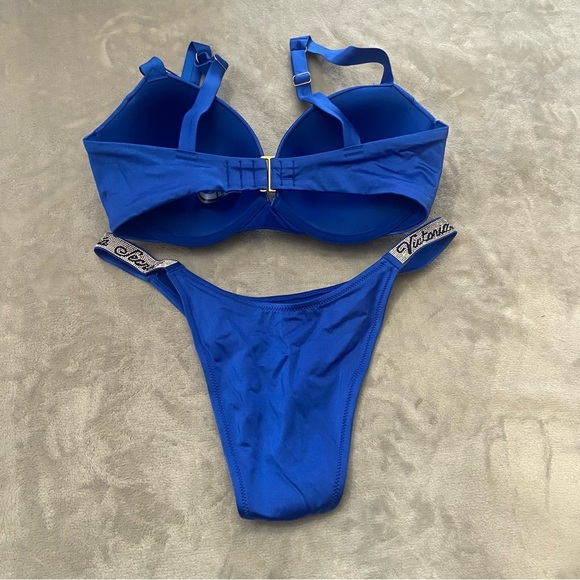 New! Victoria’s Secret wicked shine strap underwire Brazilian bikini 4720 - Picture 7 of 12